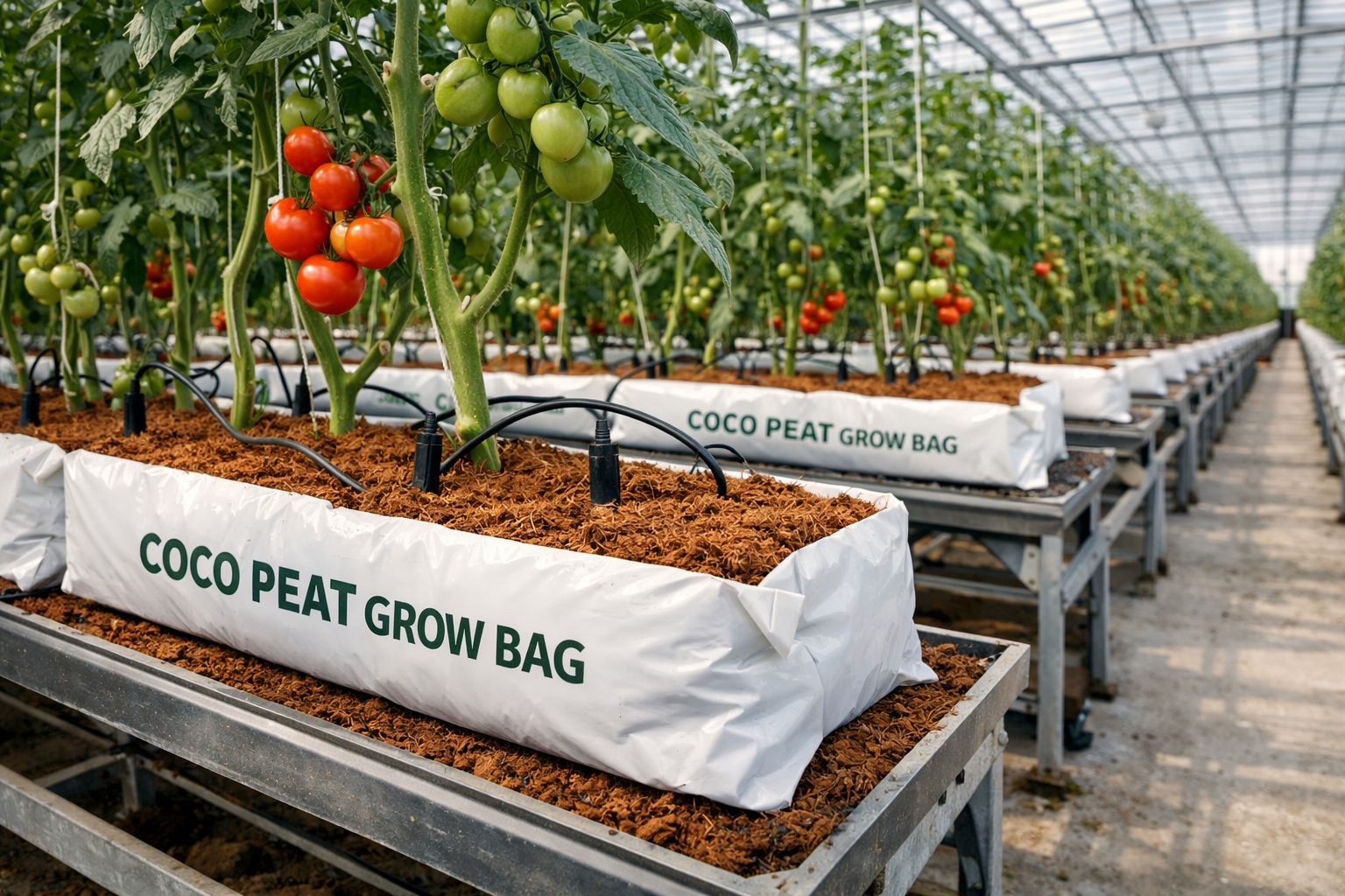 Greenhouse Growers Increase Adoption of Coco Peat Grow Bags