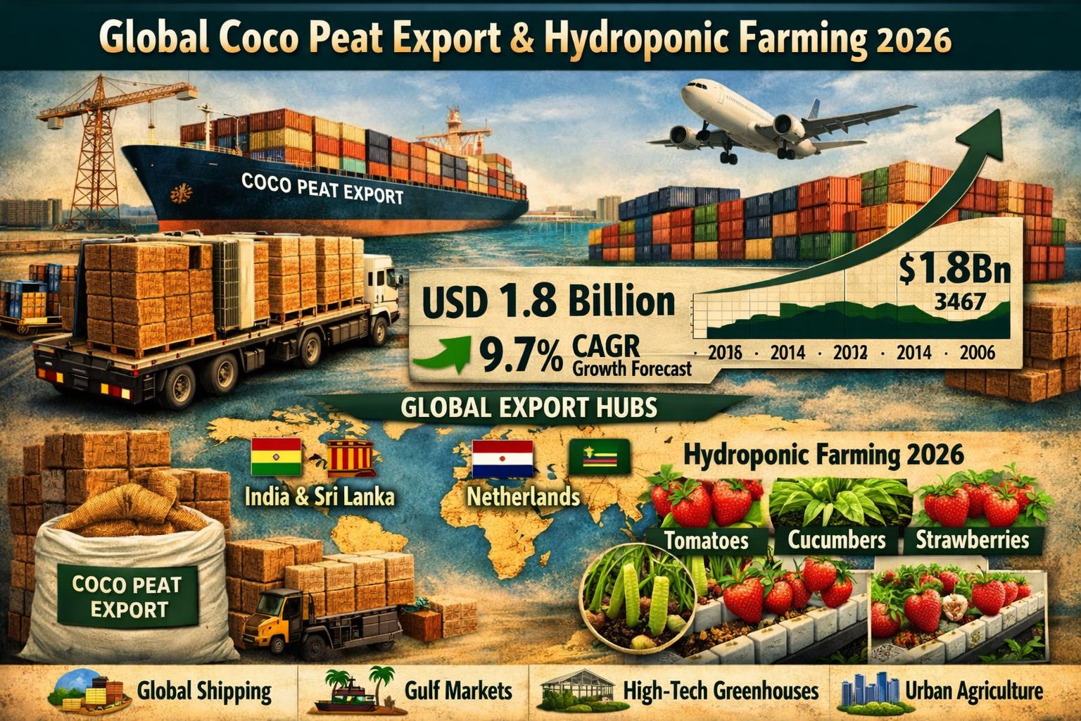 Global Demand for Coco Peat Grow Bags Continues to Rise in 2026